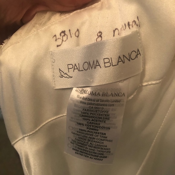 Wedding dress. Paloma Blanca. Size 8. Altered. - Picture 8 of 14
